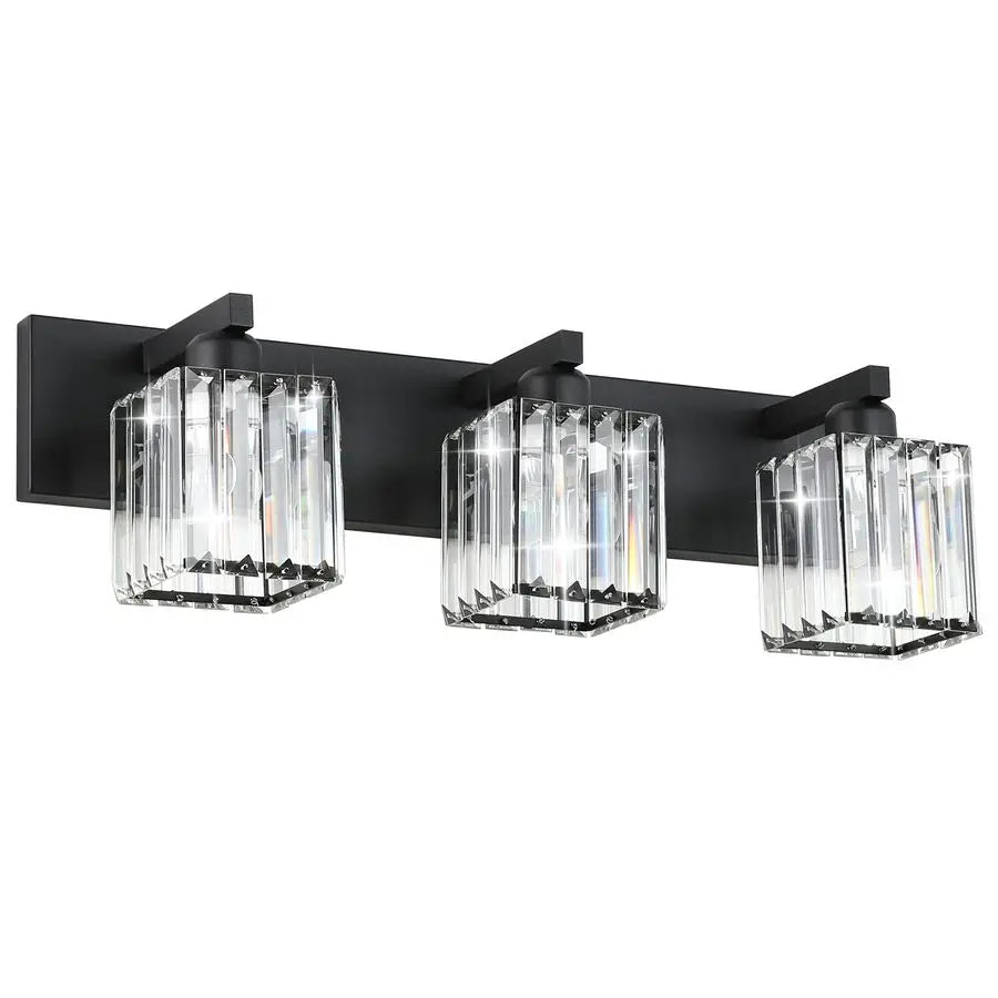 Vanity Light Fixture 3 Light Crystal Modern Bathroom Fixture