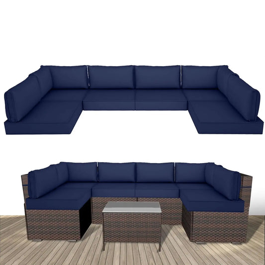 Outdoor Replacement Cushions Patio Furniture Water Resistant Sectional Cushions