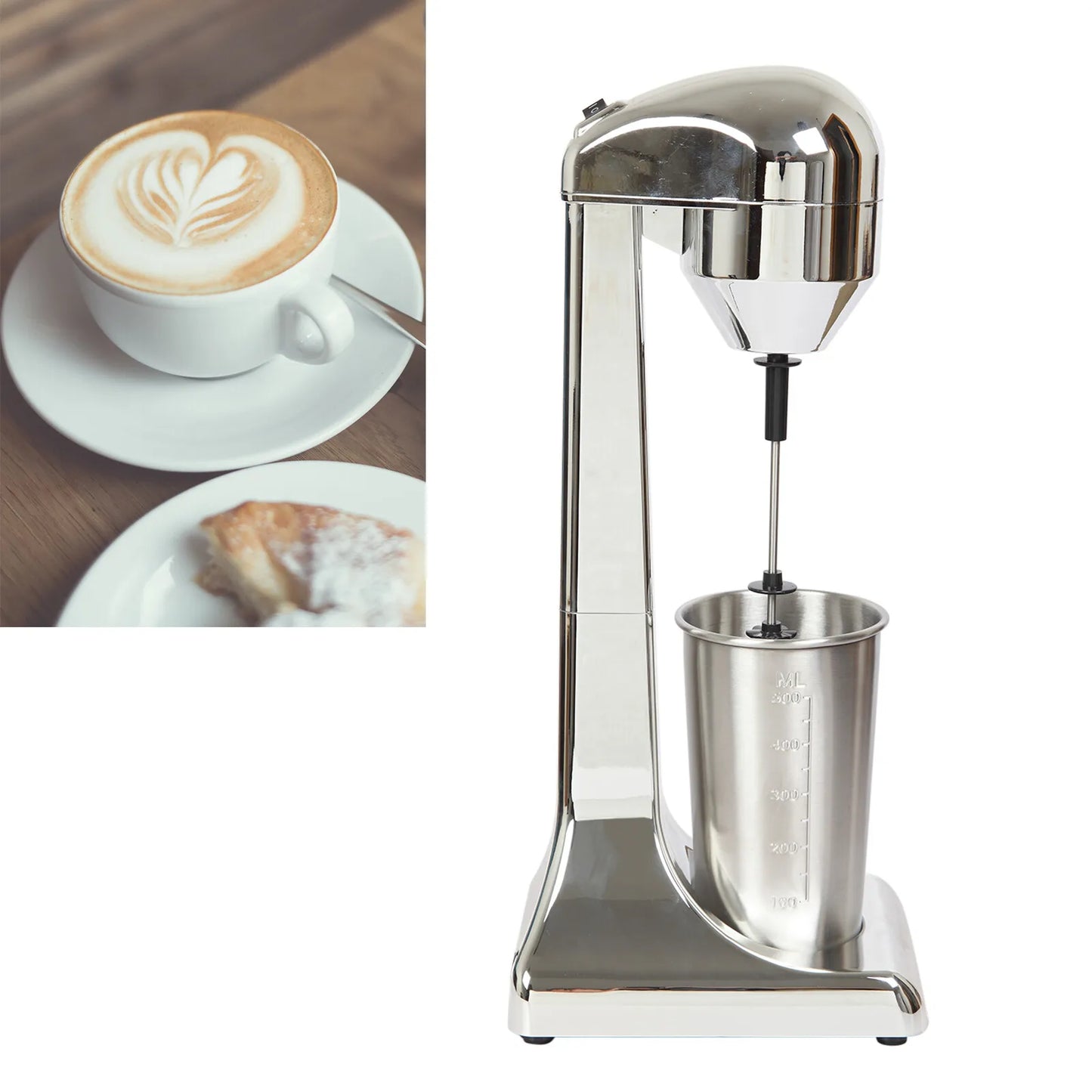 Bymaocar Electric Milk Shake Maker 2 Speed Smoothie Mixer