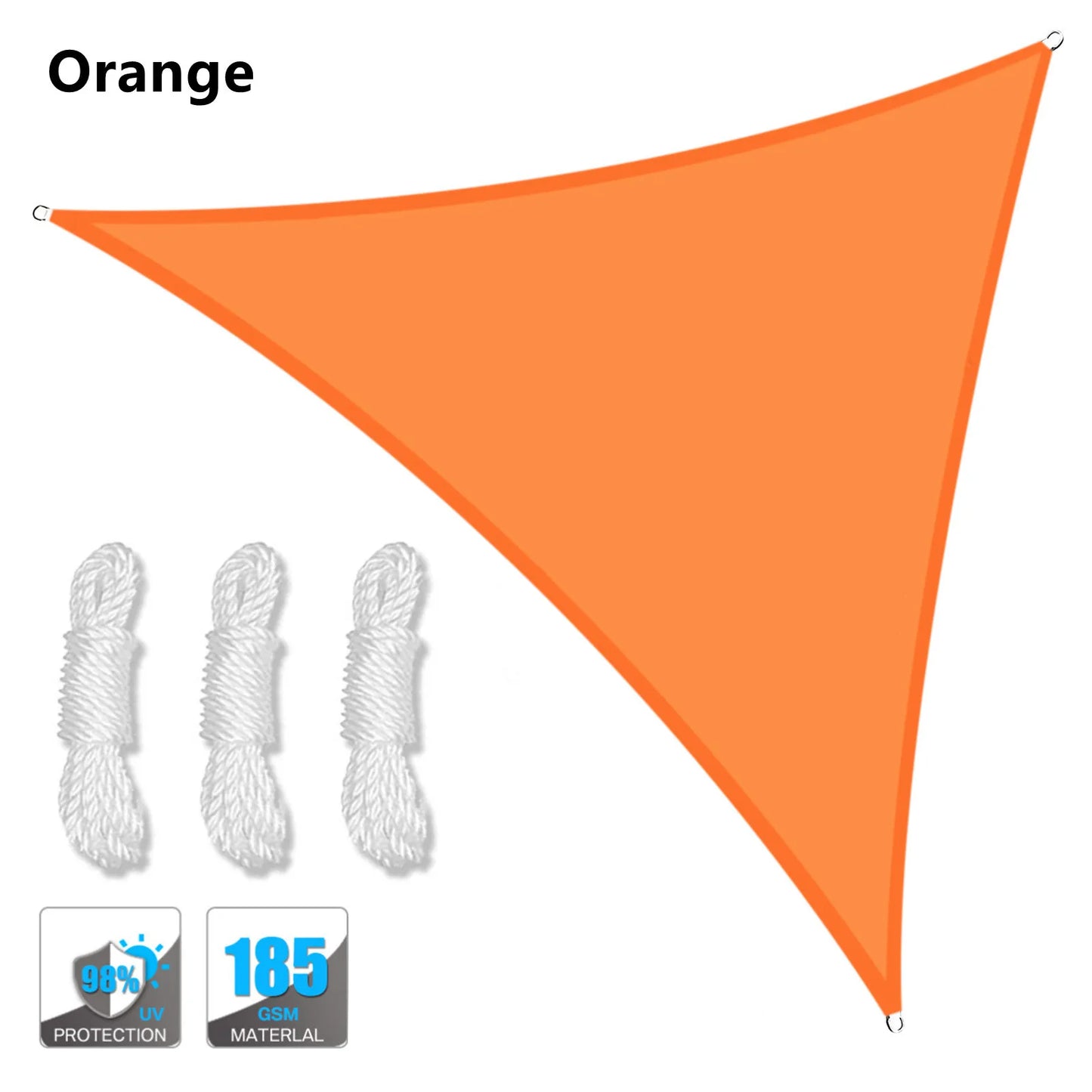 Waterproof Triangle Shade Sail Canopy for Outdoor Patio and Pool