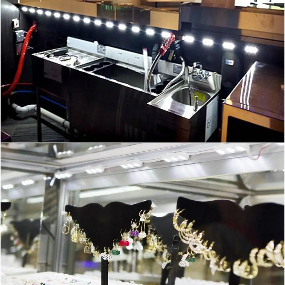 LED Vanity Mirror Lights Kit 60 LEDs Dimmable White