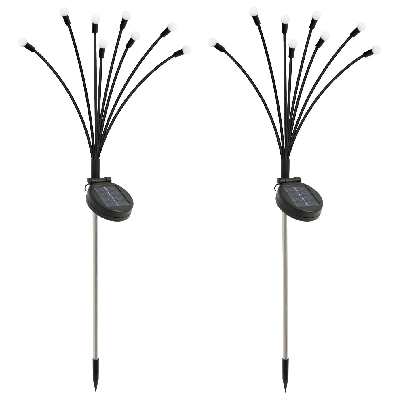 8 Head Solar Firefly Lights Outdoor LED Garden Decor Waterproof