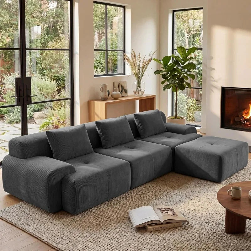 Grusign Modular Sectional Sofa Tufted Cloud Lounge