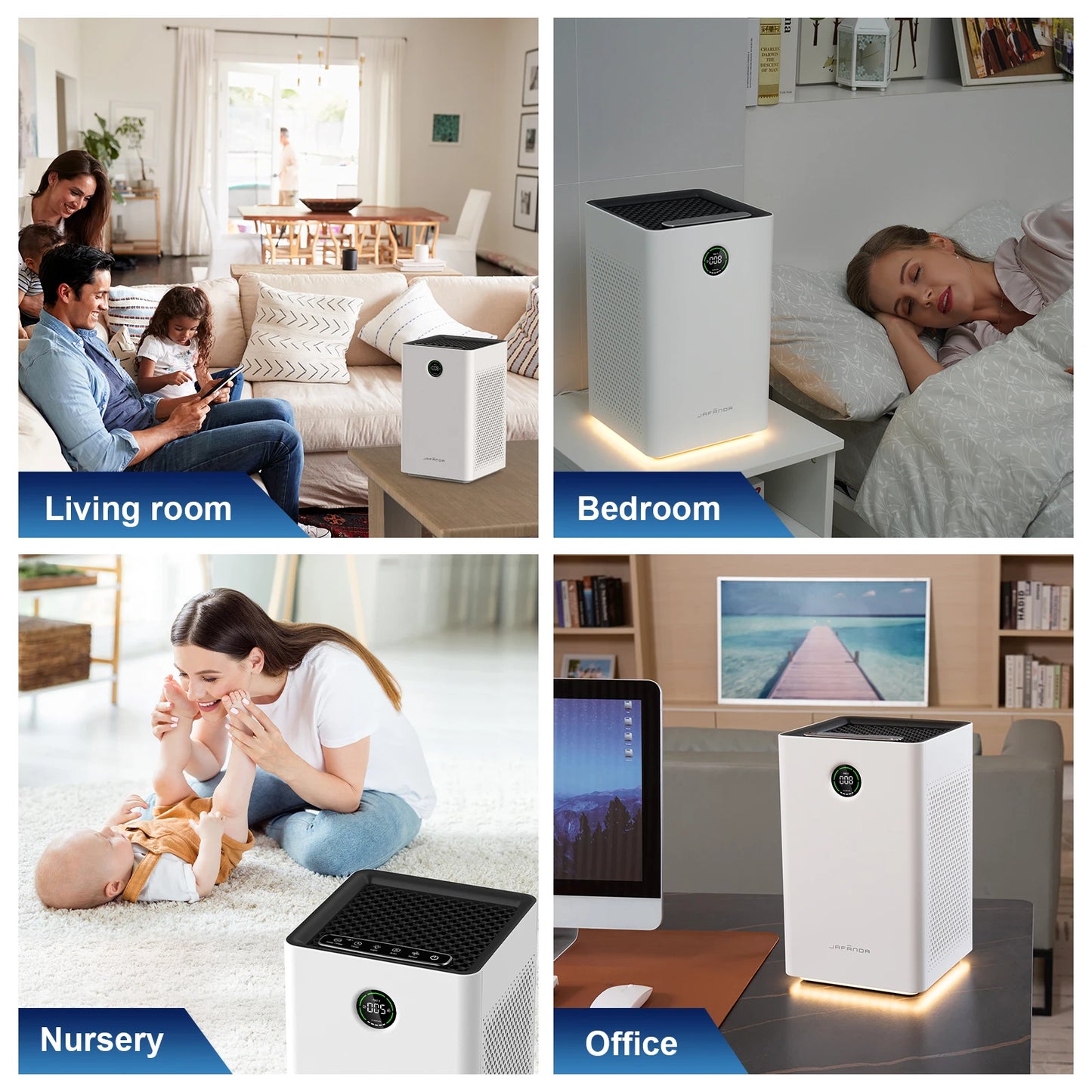 Jafanda Smart WiFi Alexa Air Purifier With True HEPA Filter