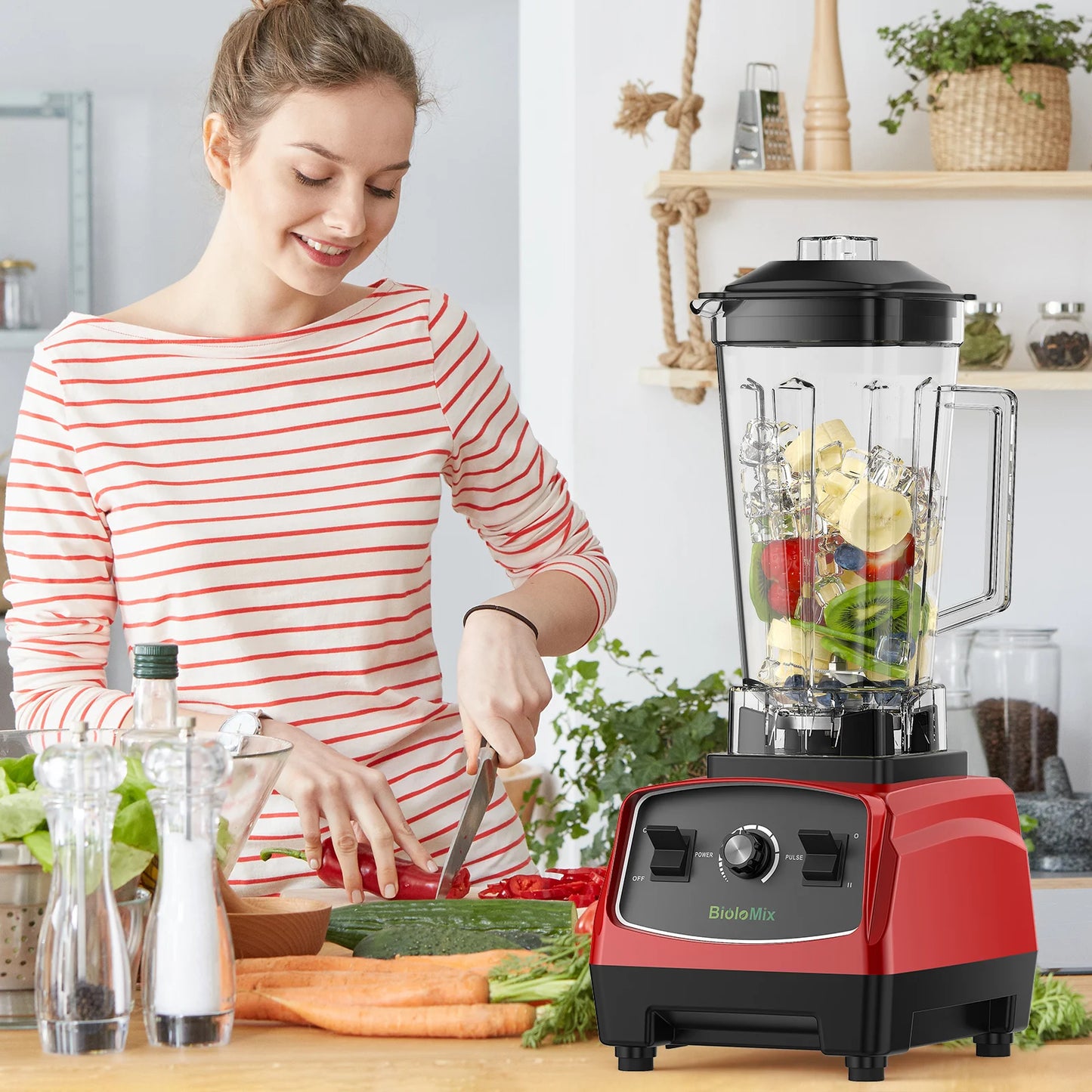 Biolomix Heavy Duty Blender 3HP 2200W Juicer for Smoothies
