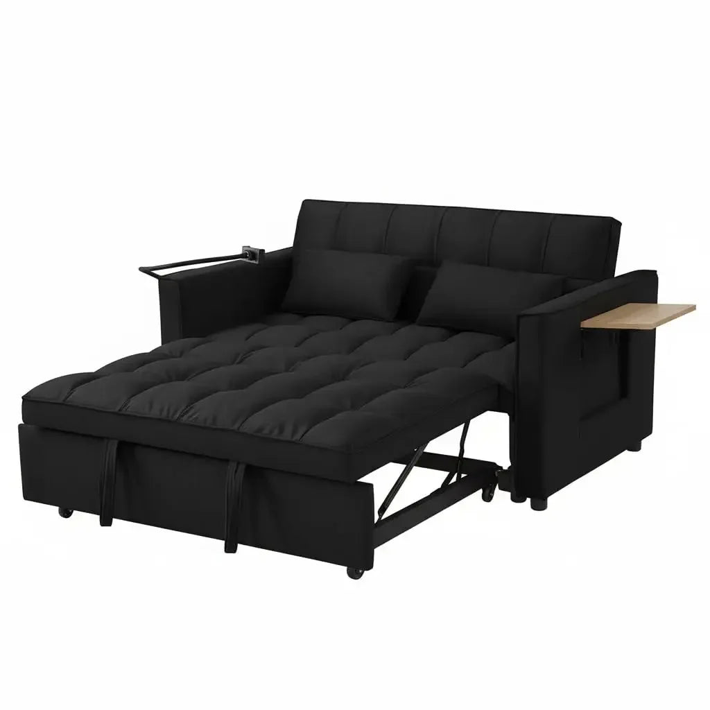 HUANZHUANG 3 In 1 Convertible Sleeper Sofa Bed Futon Couch