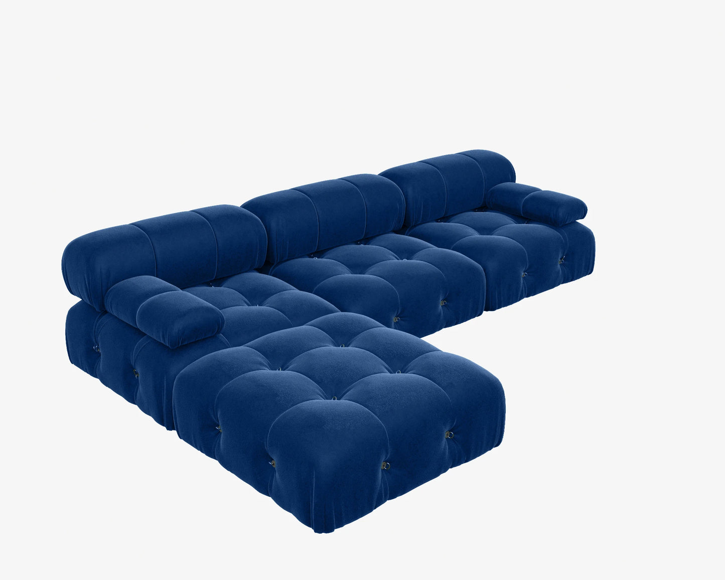 Sdorens Sectional Sofa L Shaped Velvet Couch With Ottoman