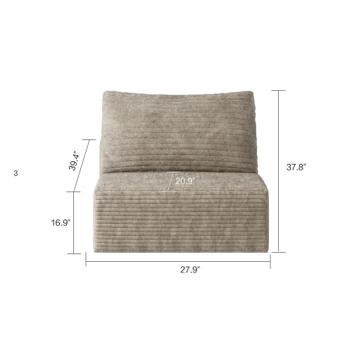 YQXHCN Cloud Modular Sectional Sofa With Ottoman Comfort U Shaped