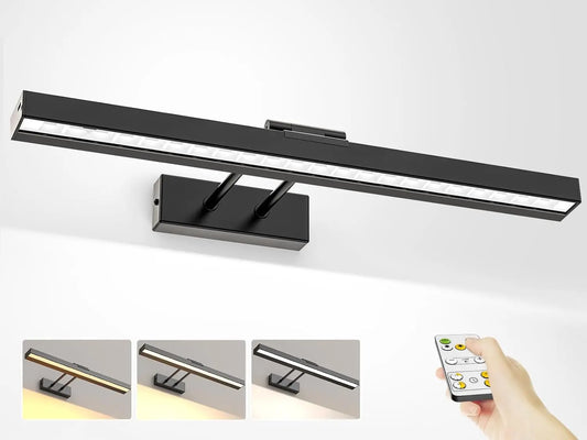 PRTILOUD Wireless Art Light With Remote Dimmable CCT Rechargeable Battery