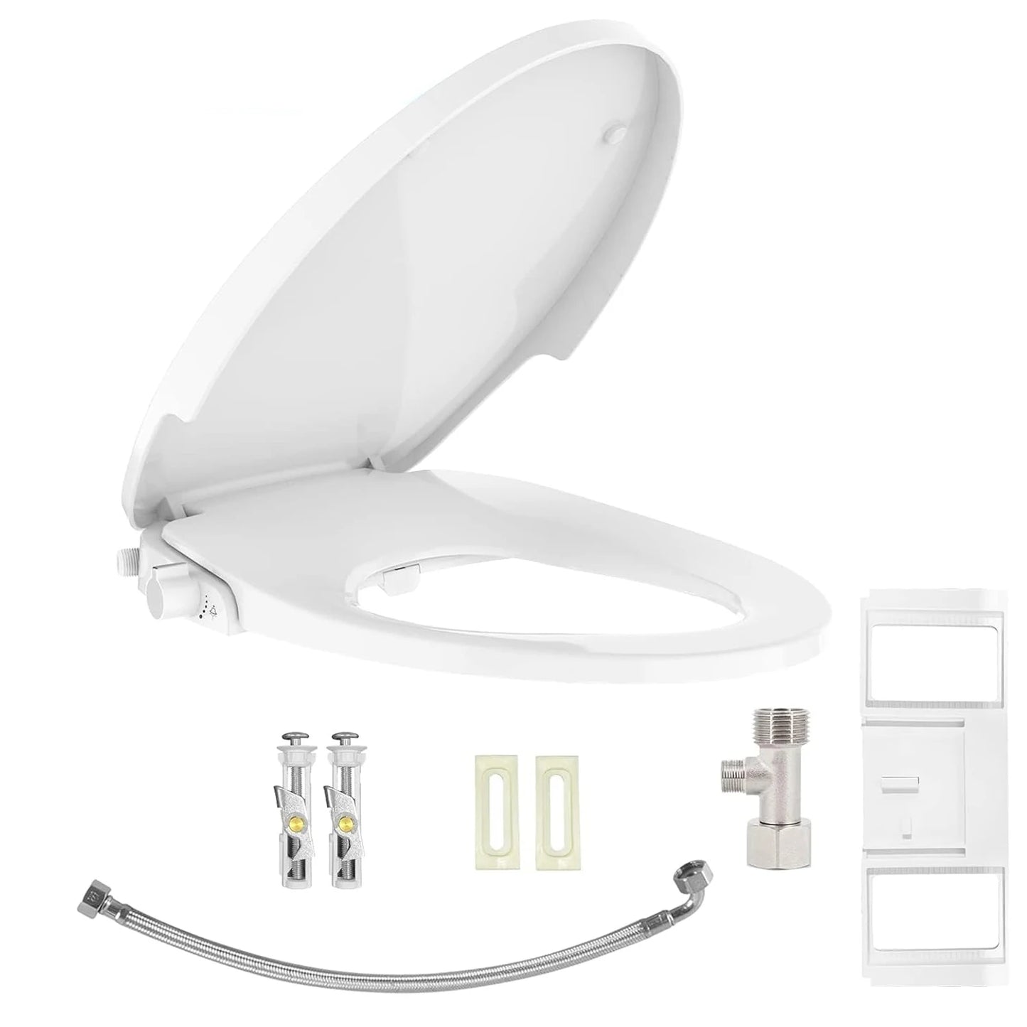 TWISTER.CK Premium Non-Electric Round Bidet Toilet Seat With Dual Nozzles