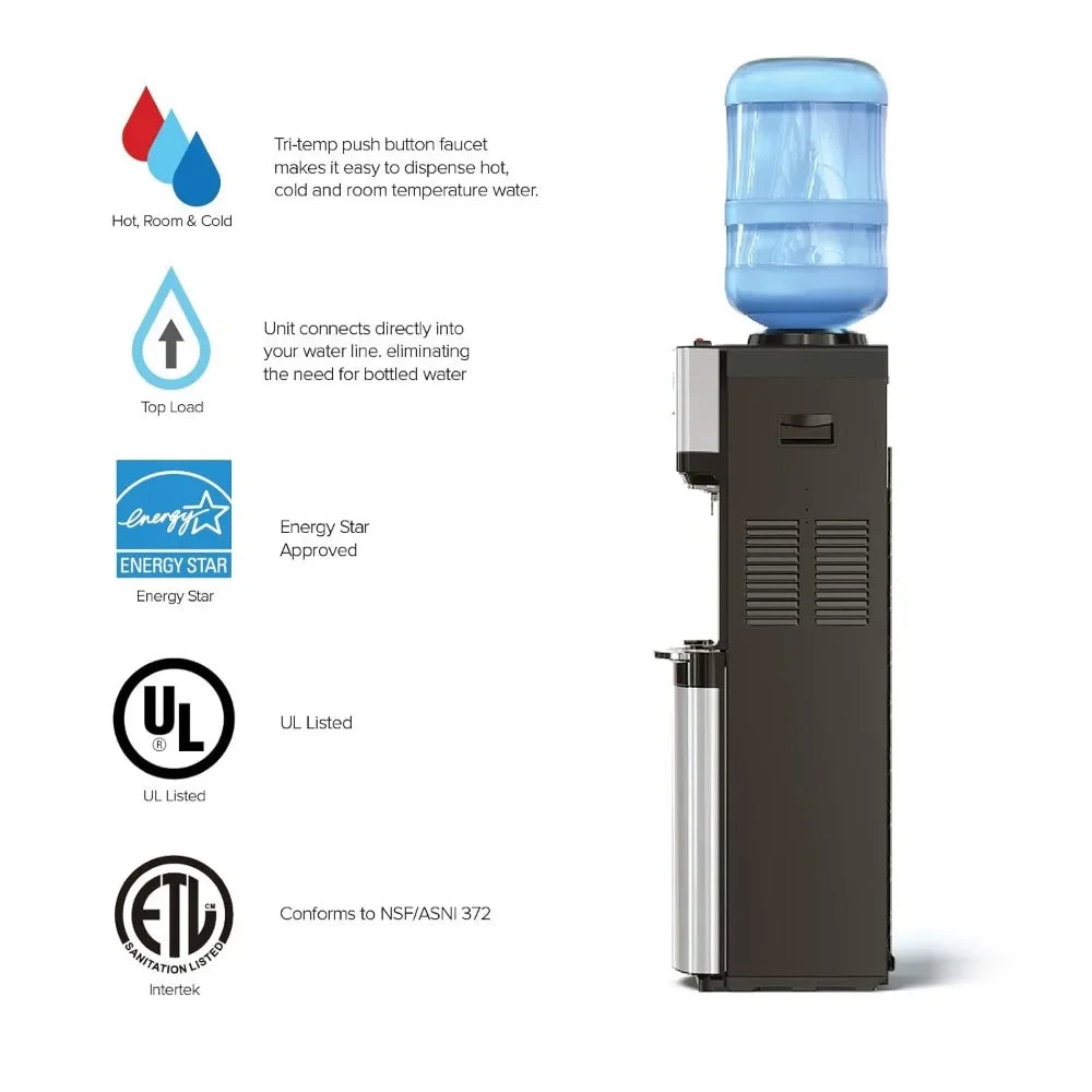 XMSJ Customizable Top Loading Water Cooler Dispenser With Hot Cold