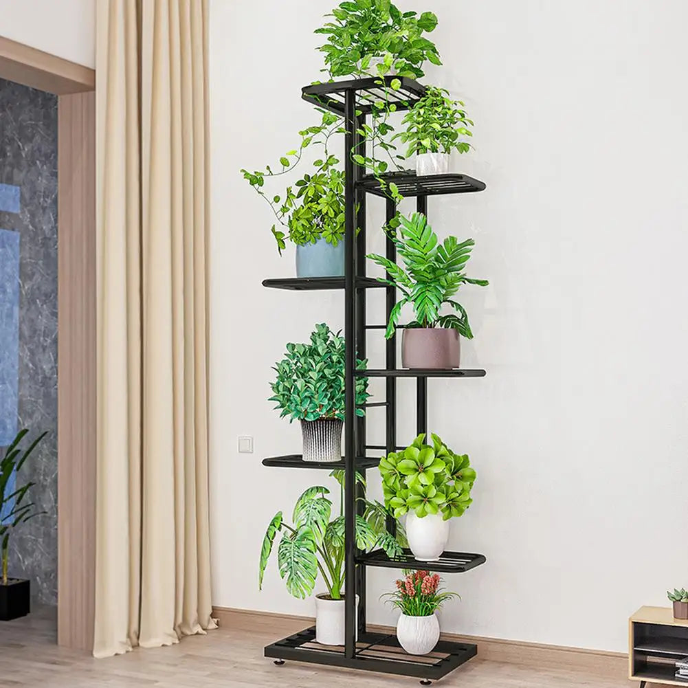 TWISTER.CK 8 Tier Garden Plant Stand Metal Tiered Shelf