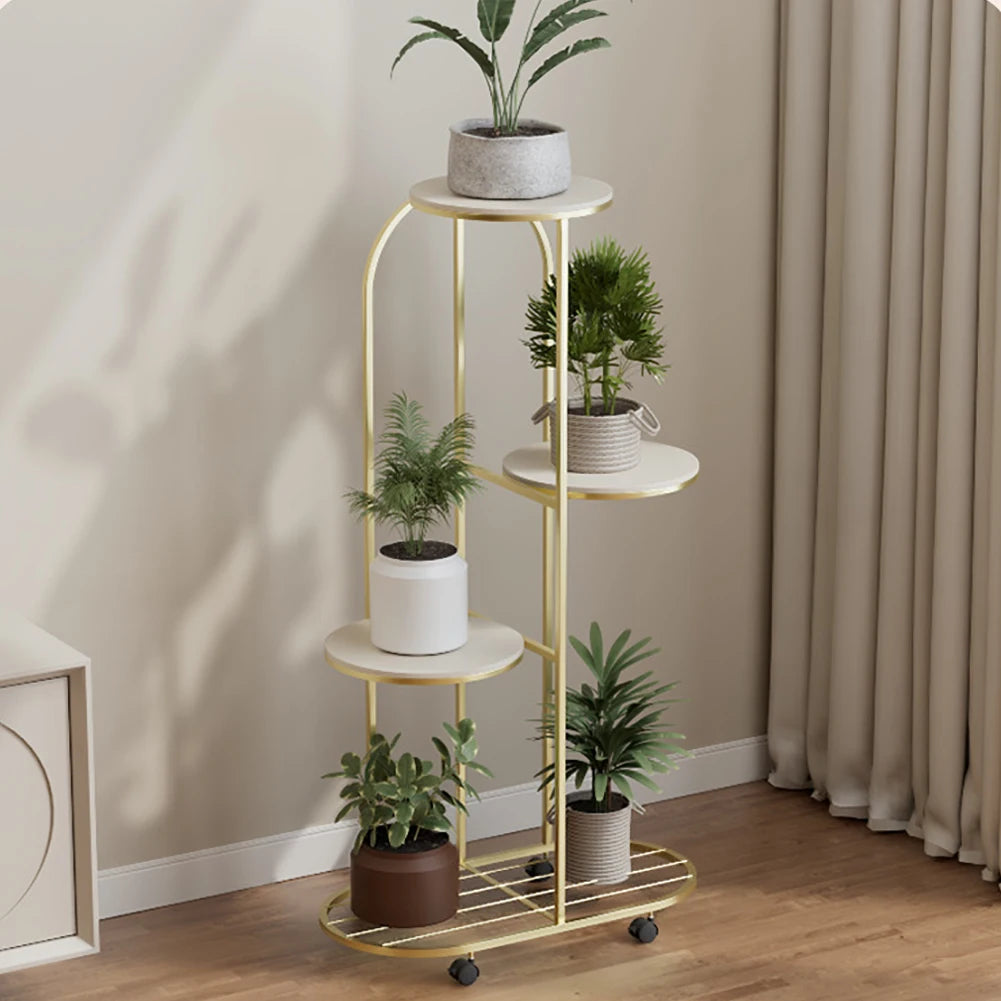 TWISTER.CK Plant Shelving Flower Pot Holder Wrought Iron Corner Rack