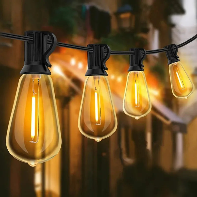 MIMIRGB Outdoor String Lights LED Patio And Backyard Decor