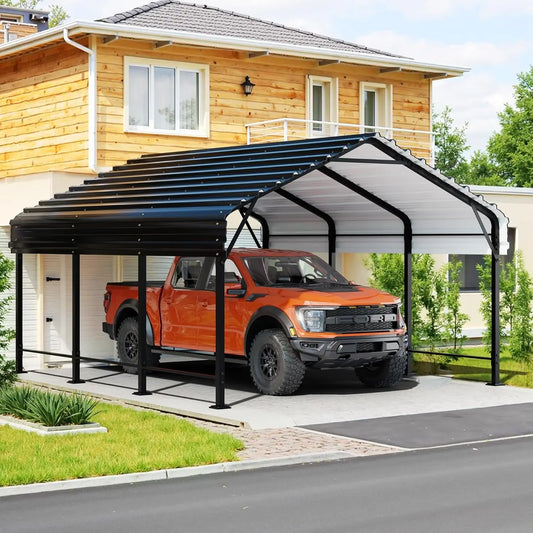 GELU Galvanized Metal Carport Kit For Outdoor Shelter