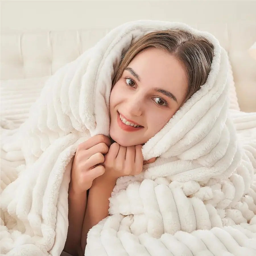 Fleece Comforter Set Warm Plush Bedding For Winter