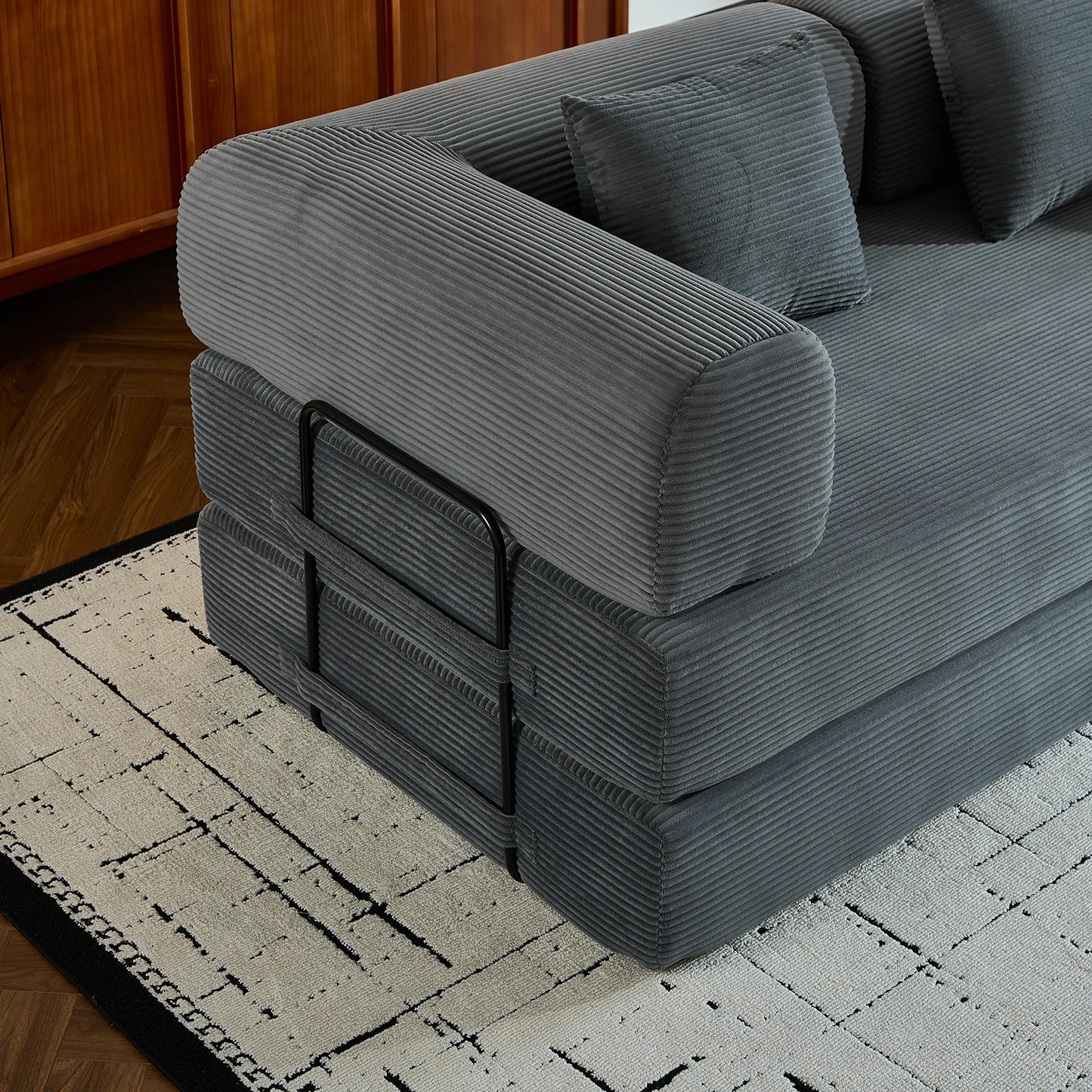 THOLASIS Folding Convertible Sofa Bed for Small Spaces
