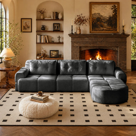 Multifunctional Convertible Modular Sectional Sofa With Chaise Lounge