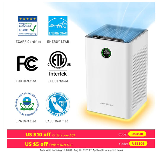 Jafanda Smart WiFi Alexa Air Purifier With True HEPA Filter