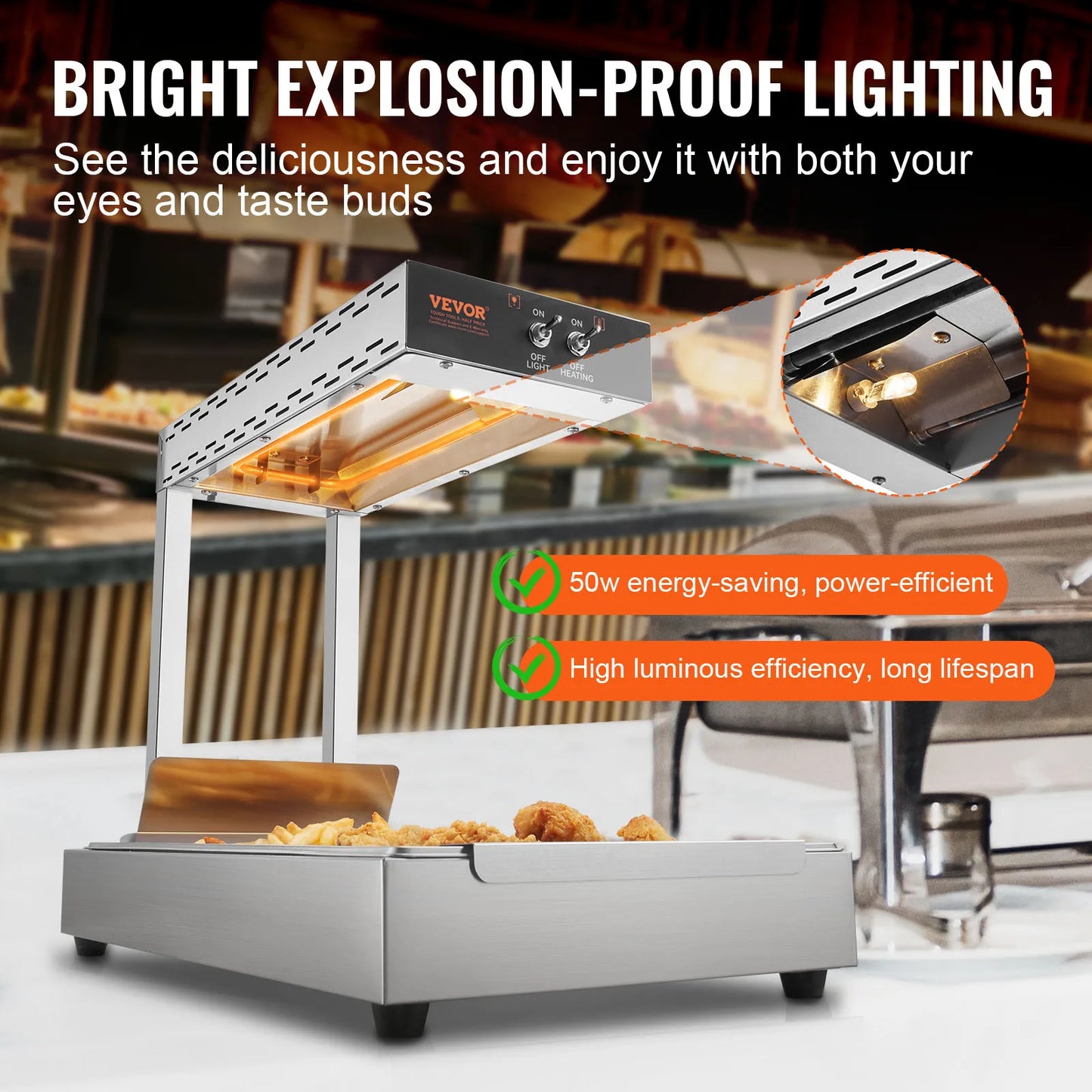 SucceBuy French Fry Warmer 104 To 122 F For Buffets