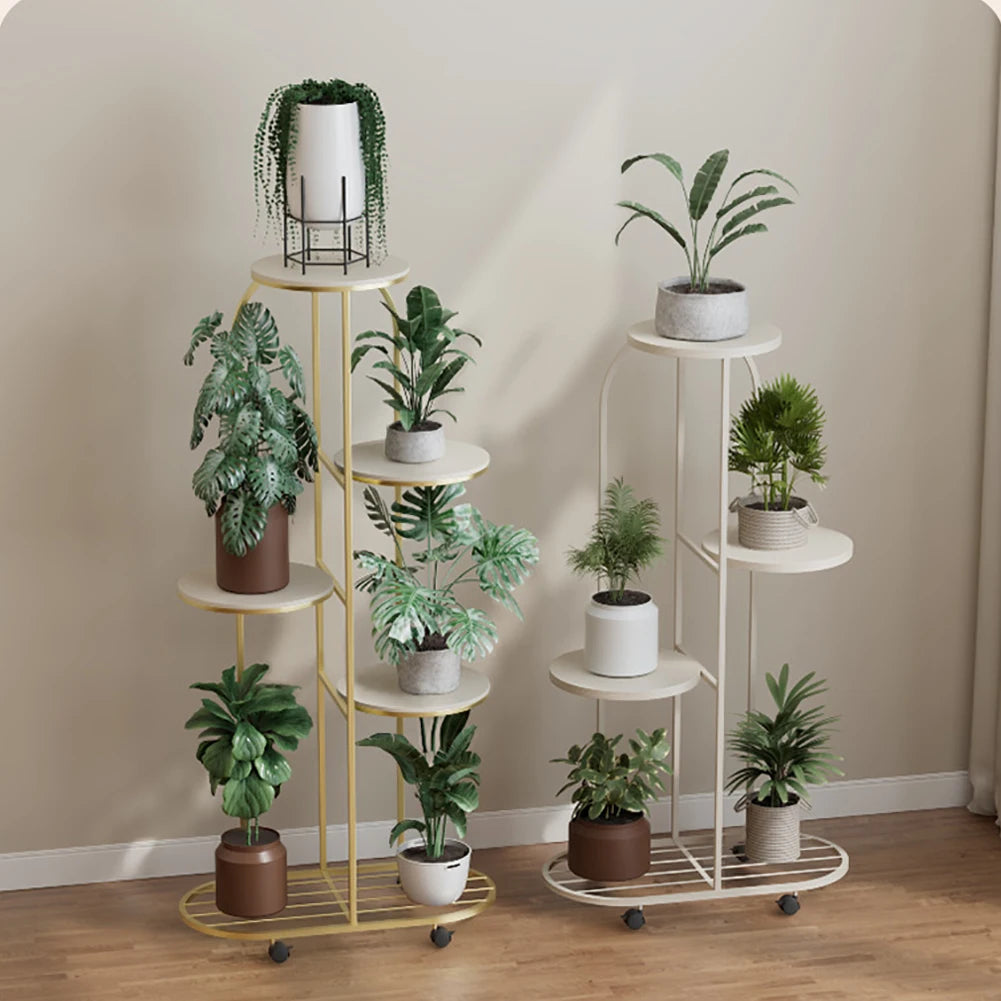 TWISTER.CK Plant Shelving Flower Pot Holder Wrought Iron Corner Rack