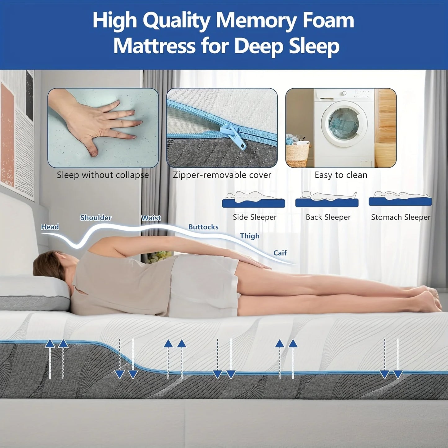 Hcore Dual Sides Flippable Mattress For Back Pain Relief