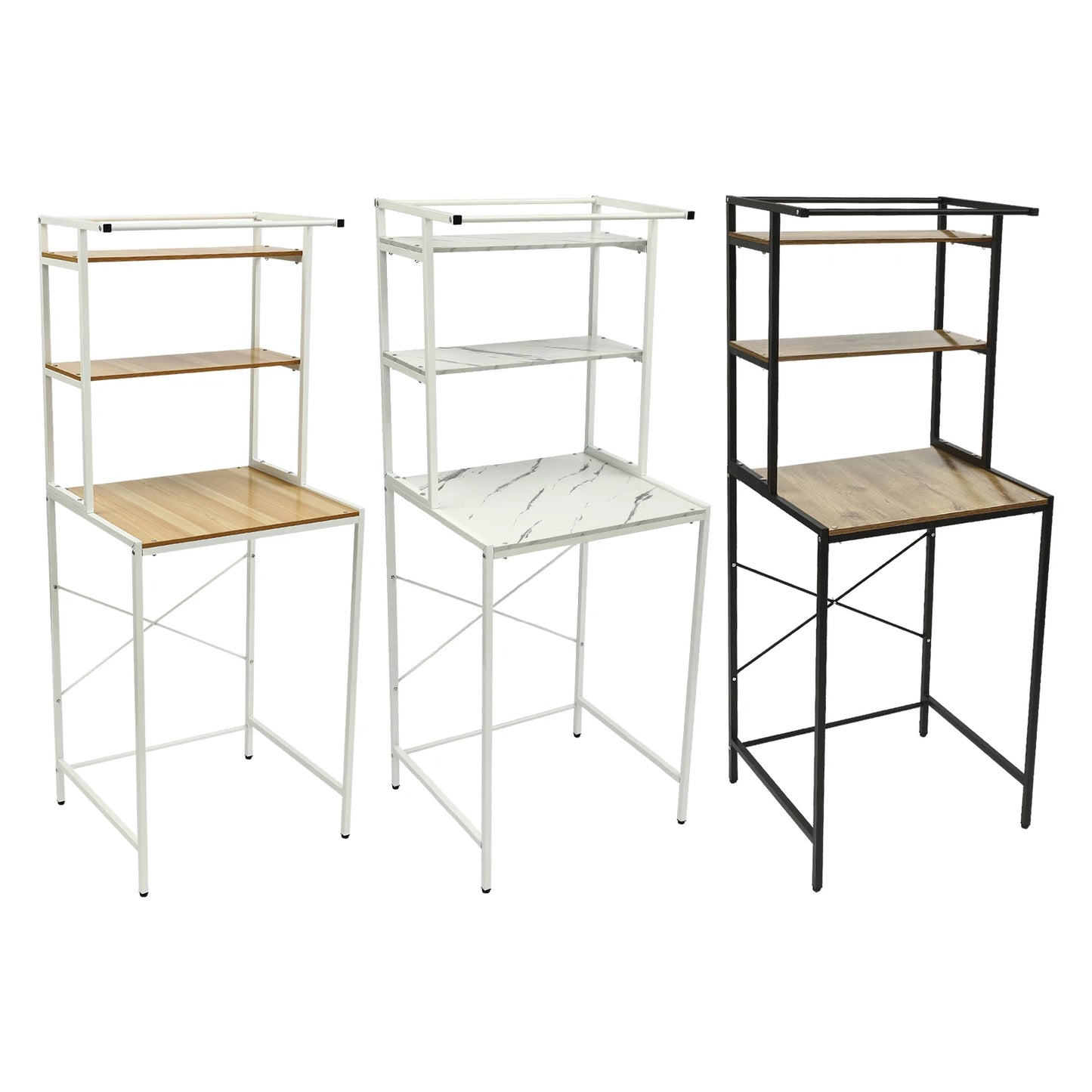 Bymaocar 3 Tier Washer Dryer Shelving Organizer For Laundry