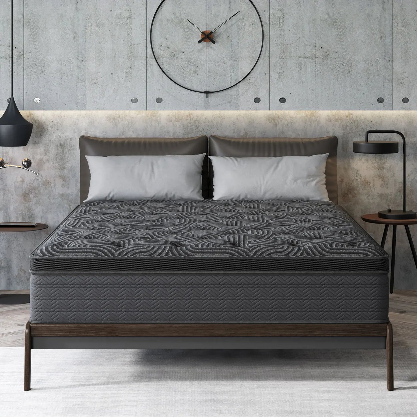 10/12/14in Twin Full Queen King Mattress Memony Foam Hybrid Spring, Medium Firmness, Lumbar Support for Home RoomsHotels,