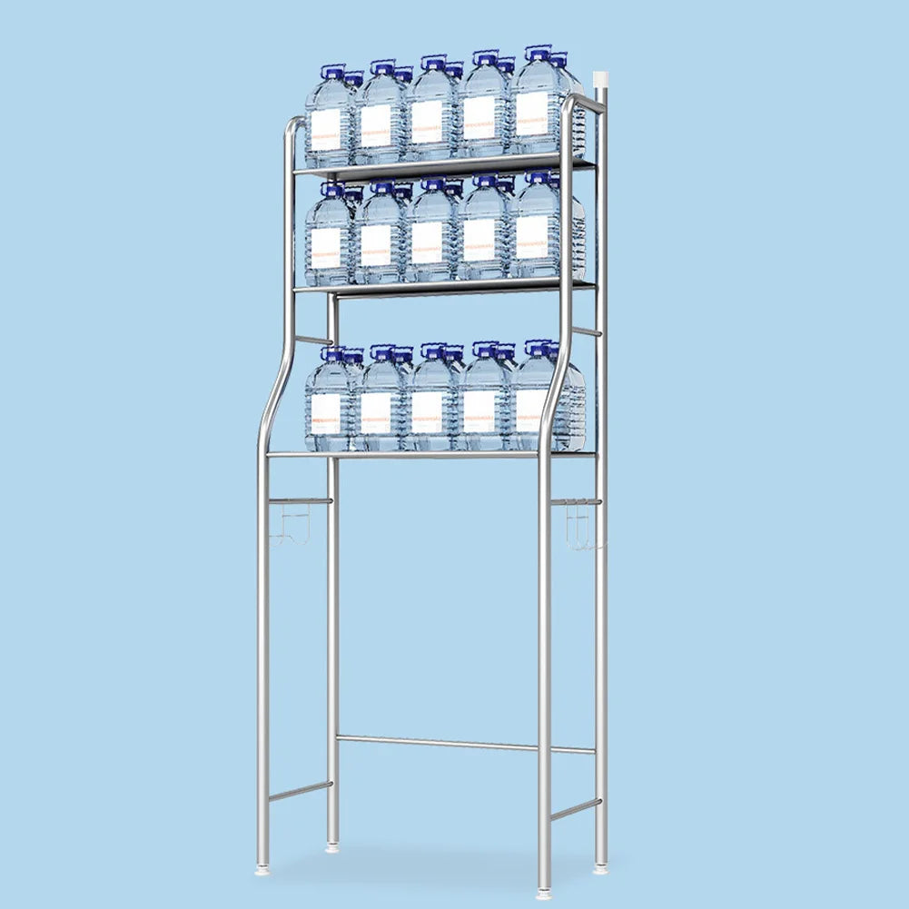 Studyset Over Toilet Storage Shelf 2-Tier Freestanding Metal Bathroom Organizer