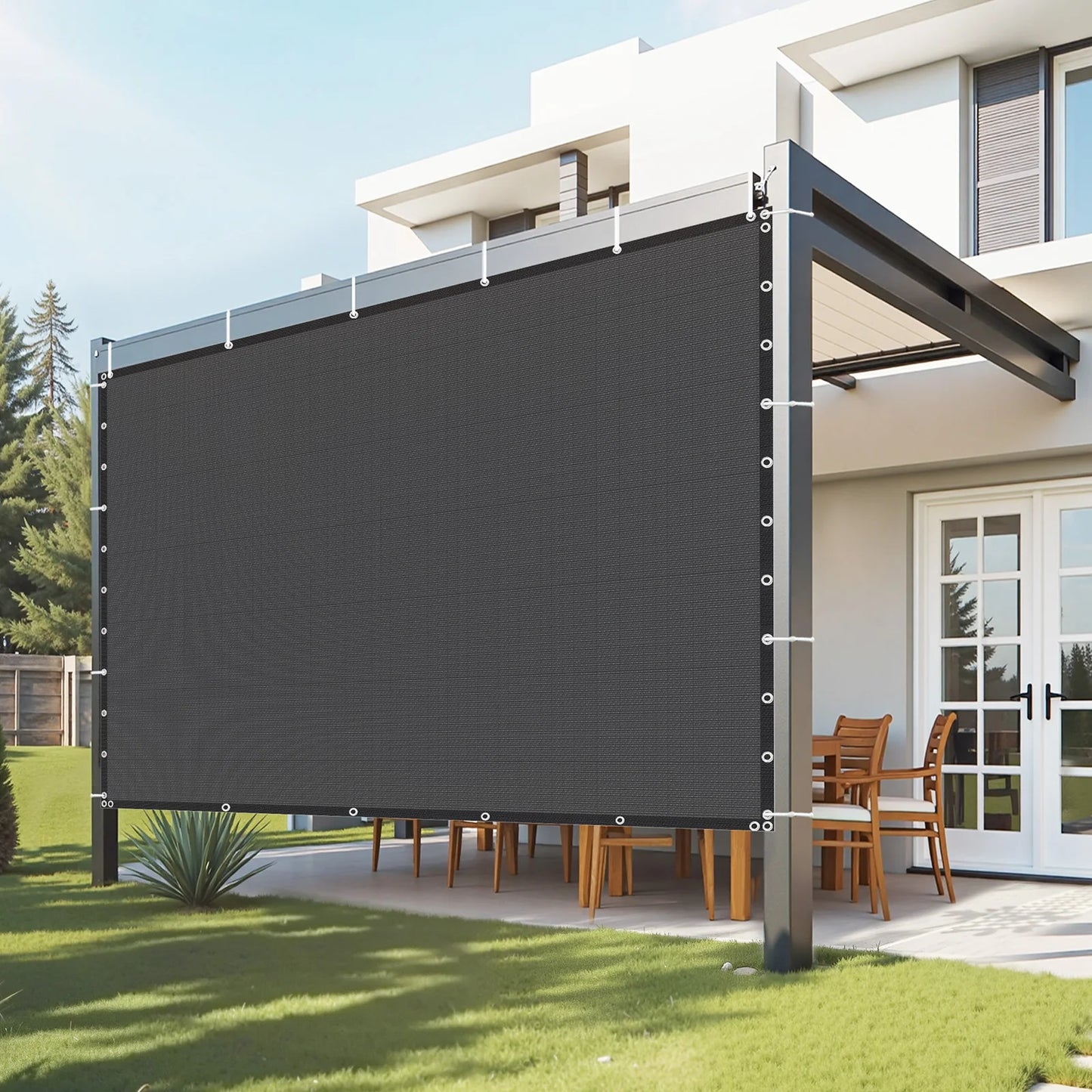 SucceBuy 90 Percent Sun Shade Cloth For Outdoor HDPE Canopy