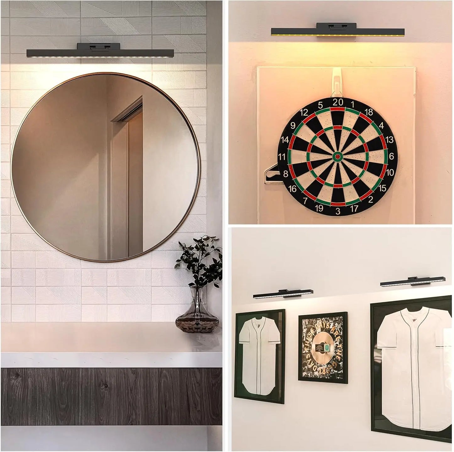 PRTILOUD Wireless Art Light With Remote Dimmable CCT Rechargeable Battery