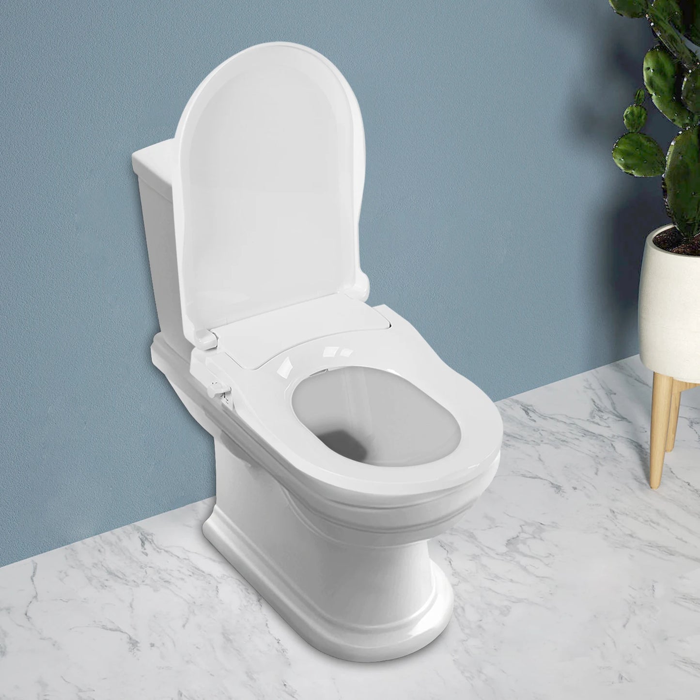 Non Electric Bidet Toilet Seat With Dual Nozzle System SmartFlushing