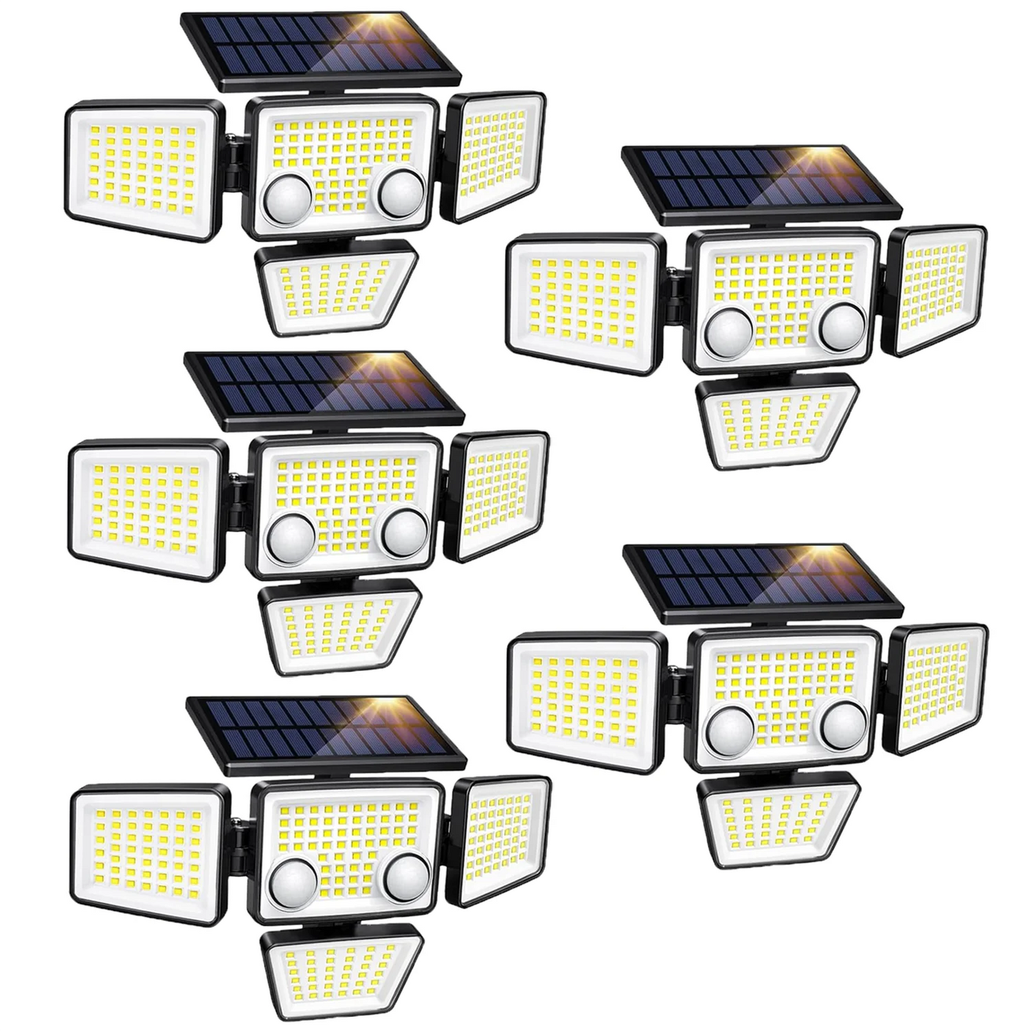 SZRSTH Solar Outdoor Lights 3000LM LED Motion Sensor Security Flood