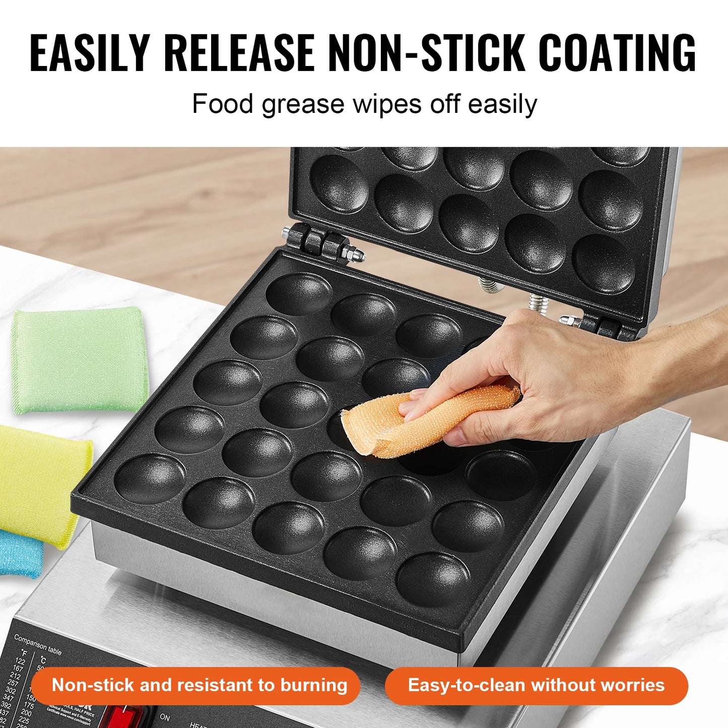 VEVOR SucceBuy Electric Waffle Maker 25P Pancake Dorayaki Machine
