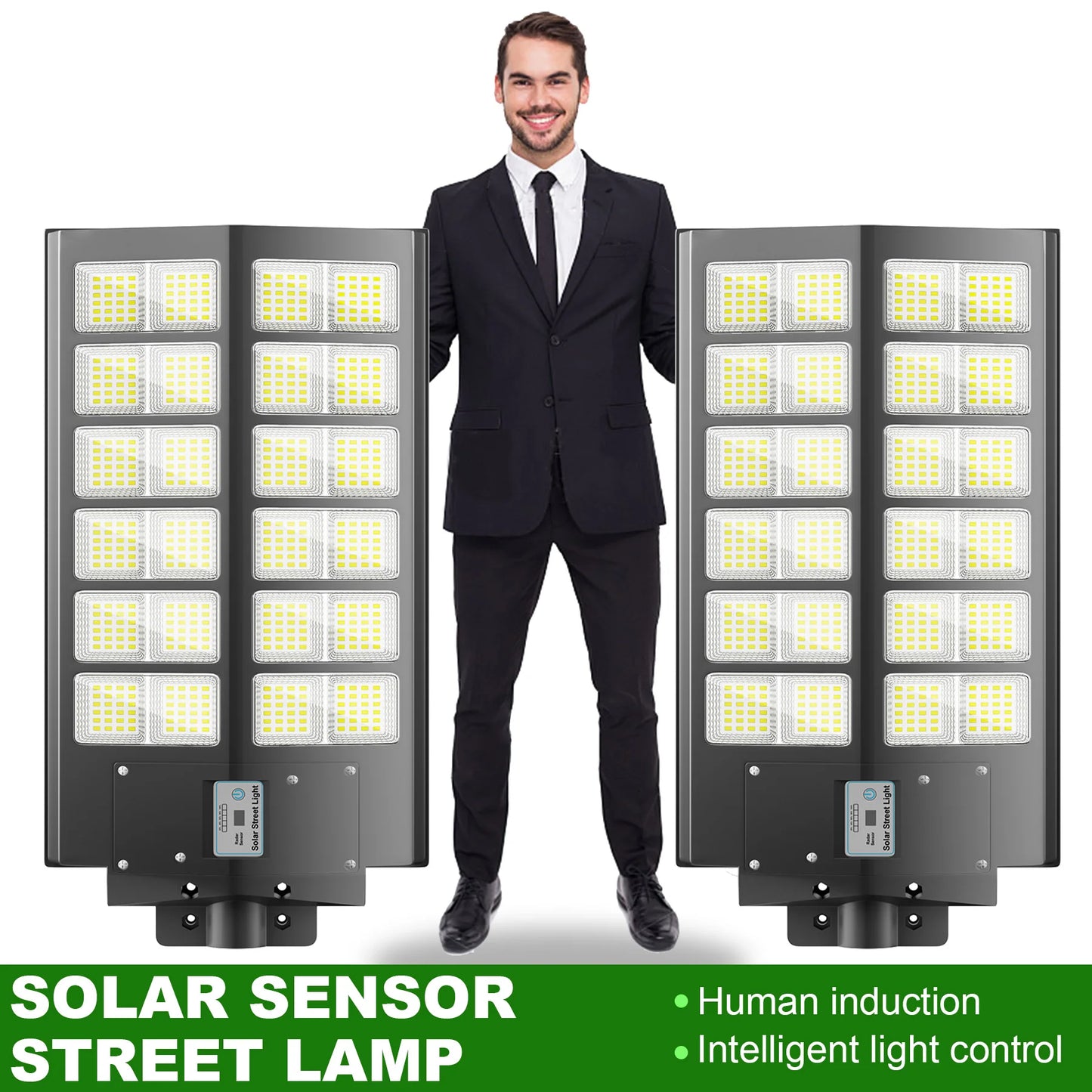 2Pcs Outdoor Solar Light With Motion Sensor IP65 Dusk Dawn