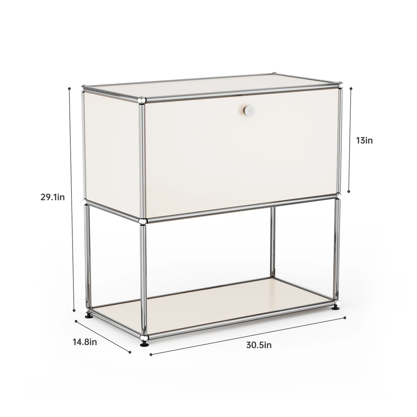 Modern TV Stand Storage File Cabinet With Metal Frame for Living Room Bedroom Office Book Shelf Bedside Table