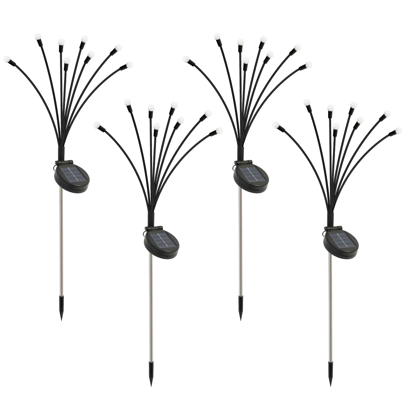 8 Head Solar Firefly Lights Outdoor LED Garden Decor Waterproof