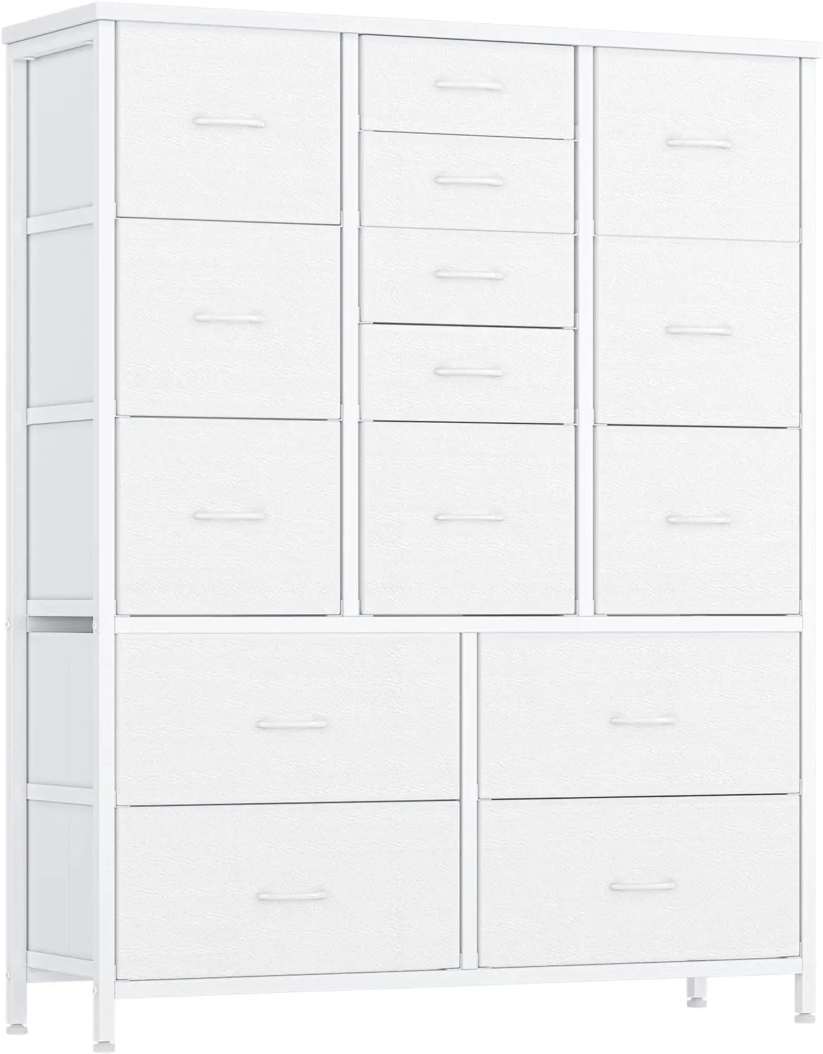 HiMISS 15 Drawer Dresser For Bedroom Space Saving Fabric Storage