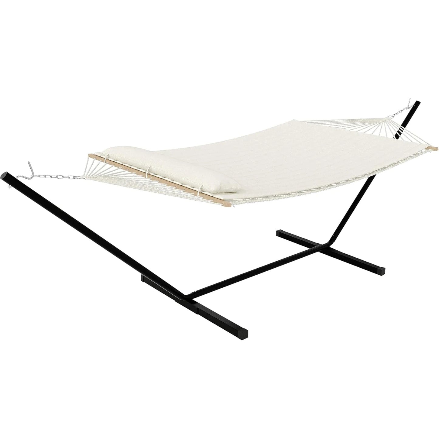 TWISTER.CK Heavy Duty Double Hammock With Stand For Outdoor Patio