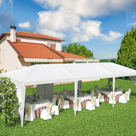 10x30 Outdoor Canopy Tent Patio Camping Heavy Duty Gazebo Shelter Party Wedding BBQ Events with Side Removable Walls