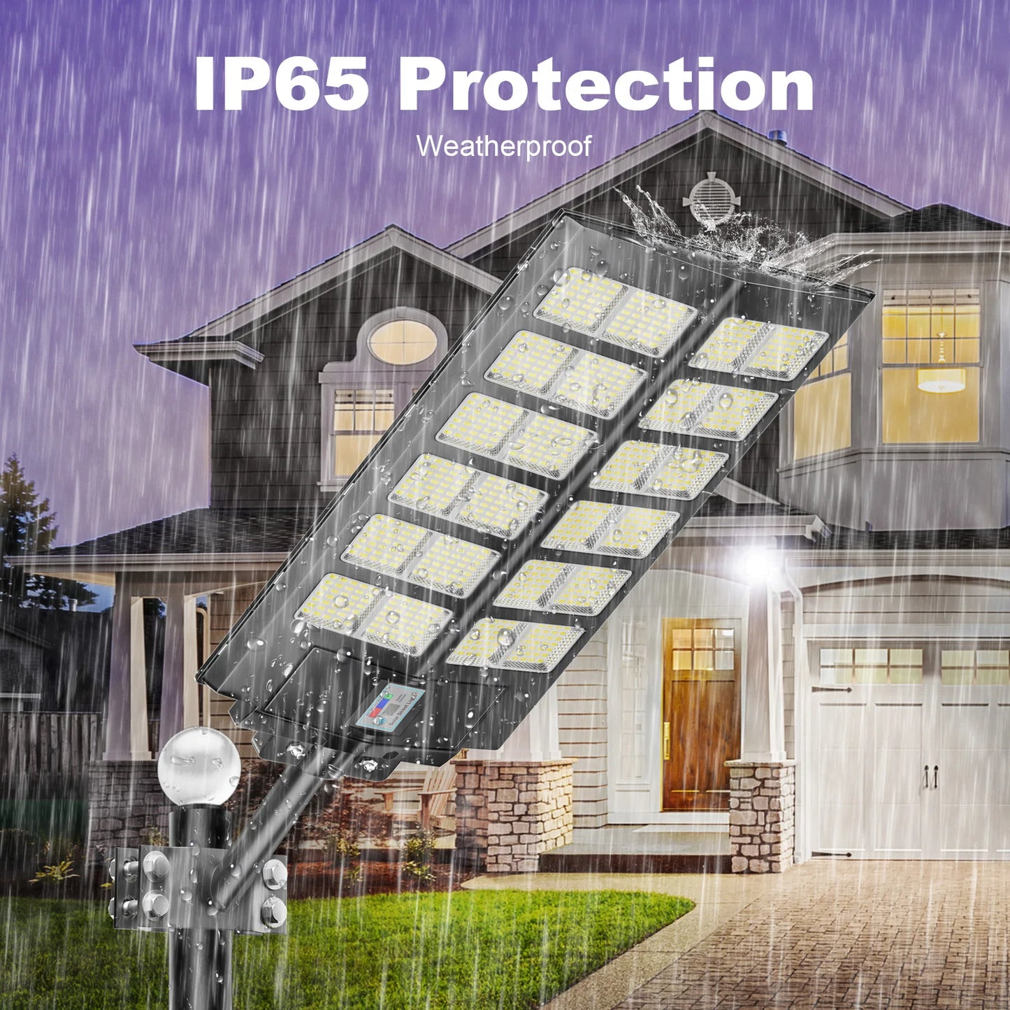 4 Pack Outdoor Solar Street Lights Waterproof Motion Sensor Dimmable