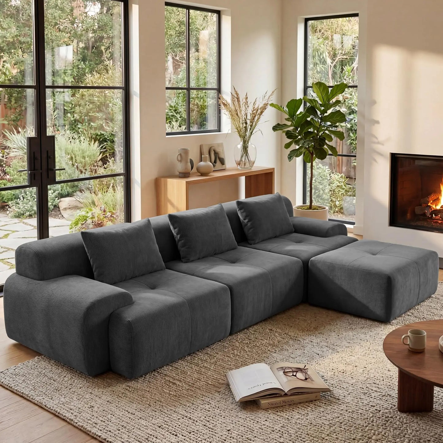 Grusign Modular Sectional Sofa Tufted Cloud Lounge