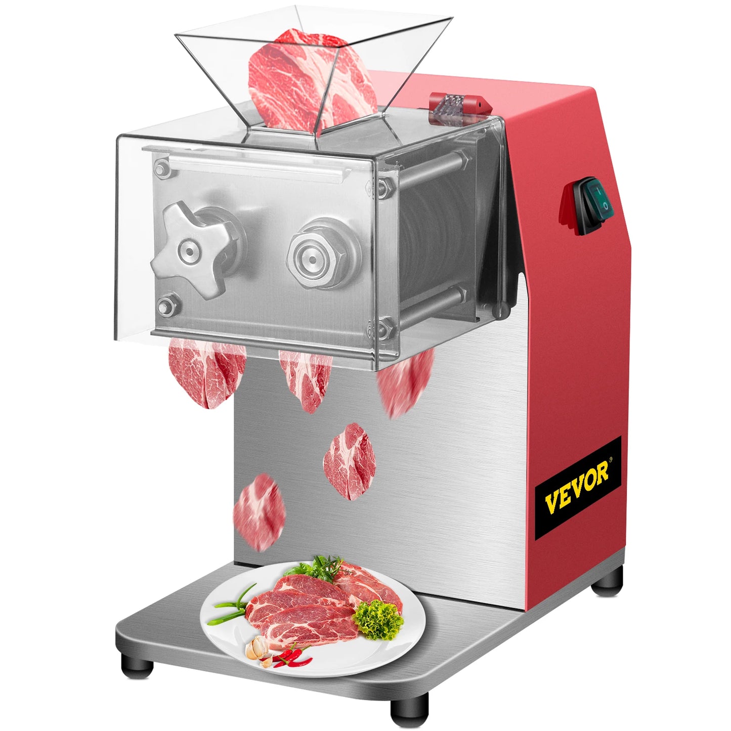 VEVOR Commercial Electric Meat Slicer Grinder Food Chopper