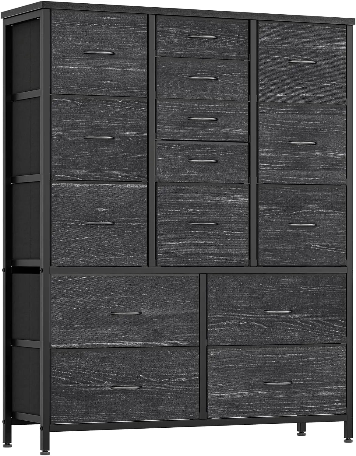 HiMISS 15 Drawer Dresser For Bedroom Space Saving Fabric Storage