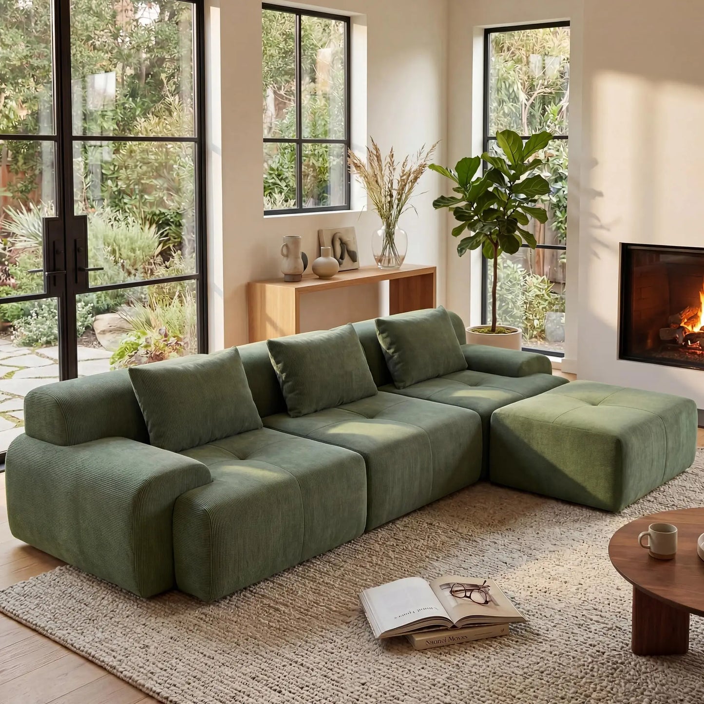 Grusign Modular Sectional Sofa Tufted Cloud Lounge