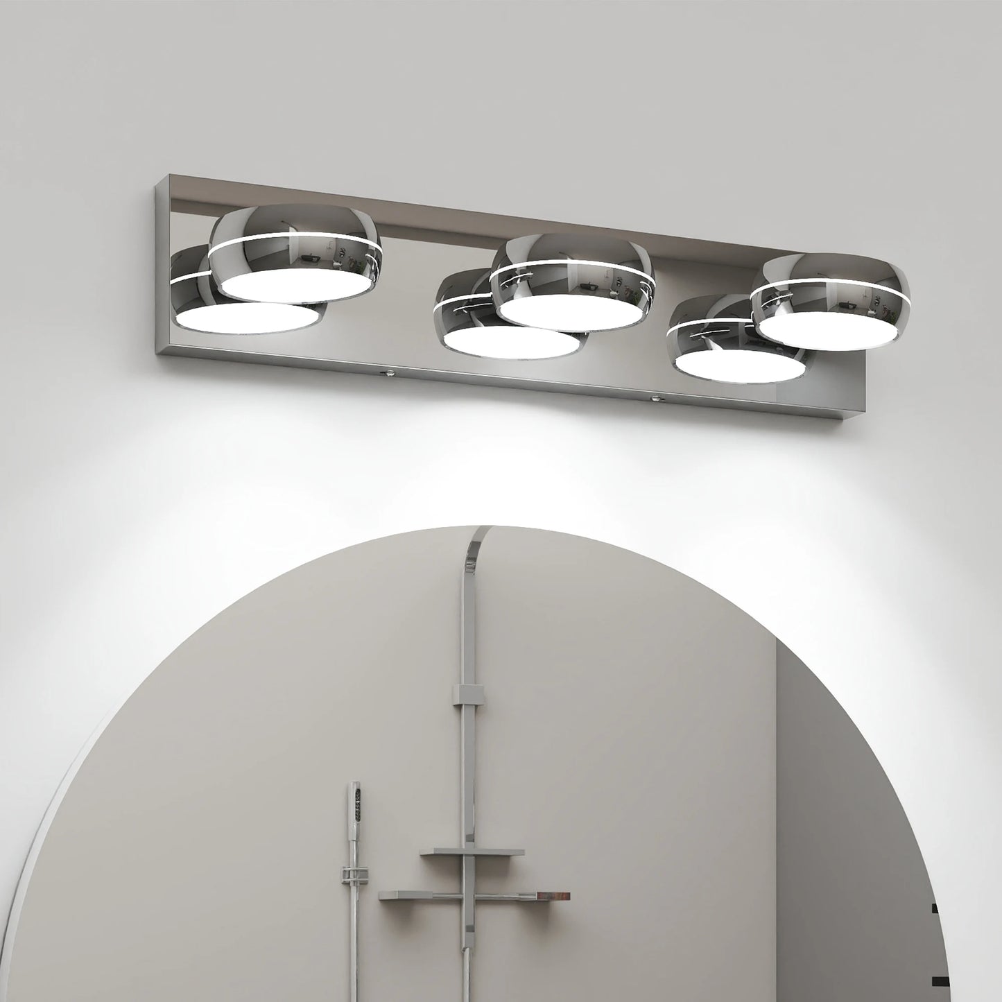 ARLGSITE LED Bathroom Vanity Light Fixture Over Mirror Dimmable 3 To 6 Light