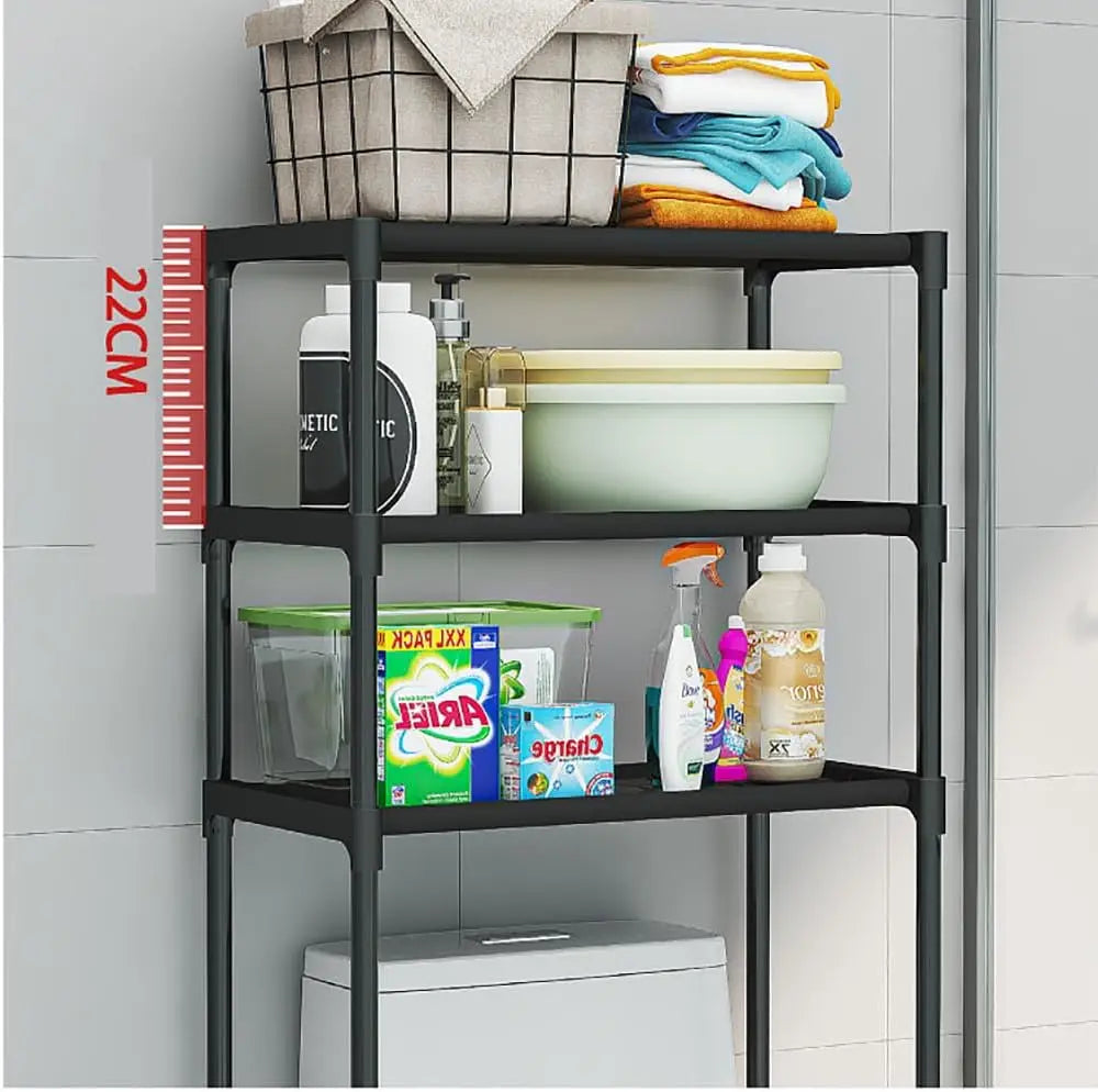TWISTER.CK Over The Toilet Storage Cabinet 3-Tier Metal