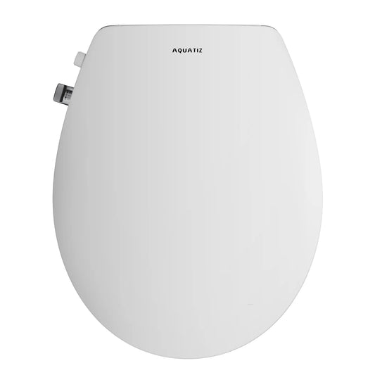 AQUATIZ Round Bidet Toilet Seat With Soft Close Dual Nozzles