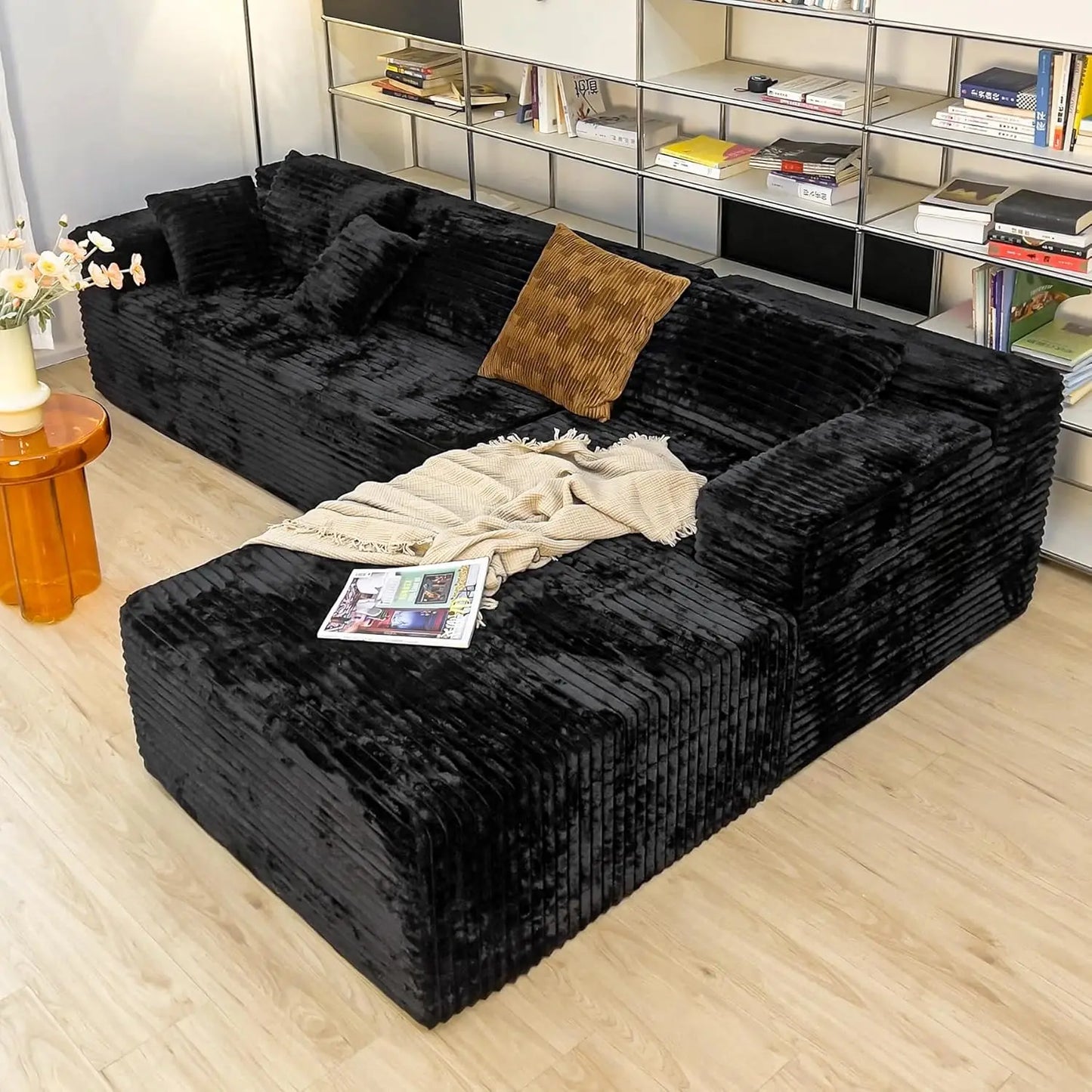 Sectional Sofa Modern Modular L Shape Chaise Couch