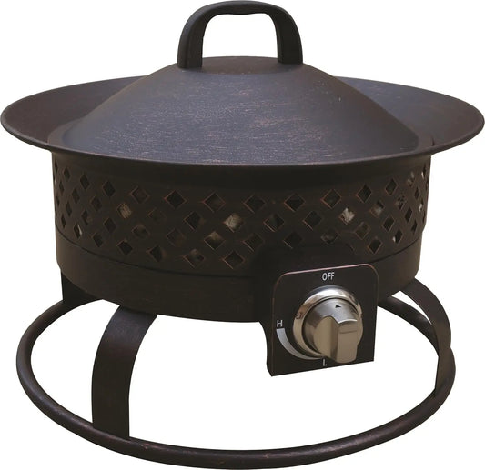 54000 BTU Portable Gas Grill For Camping And Patio With Locking Lid